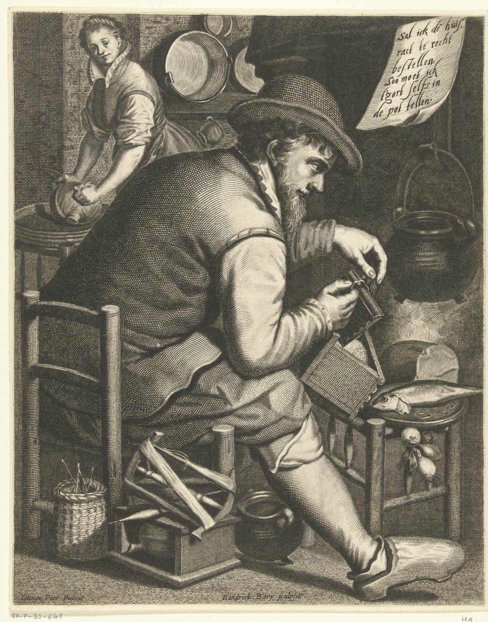 Een zuinige huisvader door Hendrik Bary