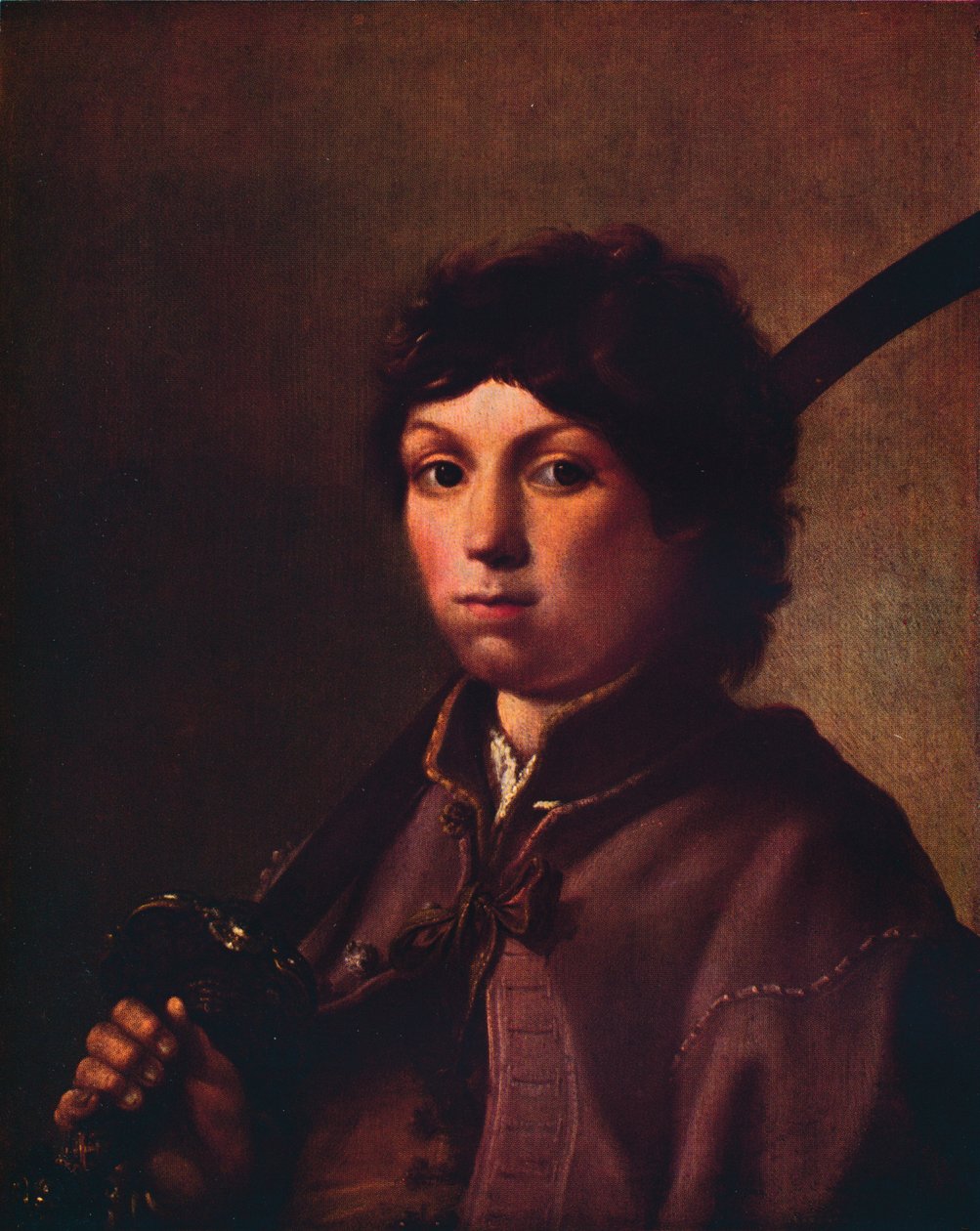 Een Jongen met een Sabel door Hendrik Gerritsz Pot