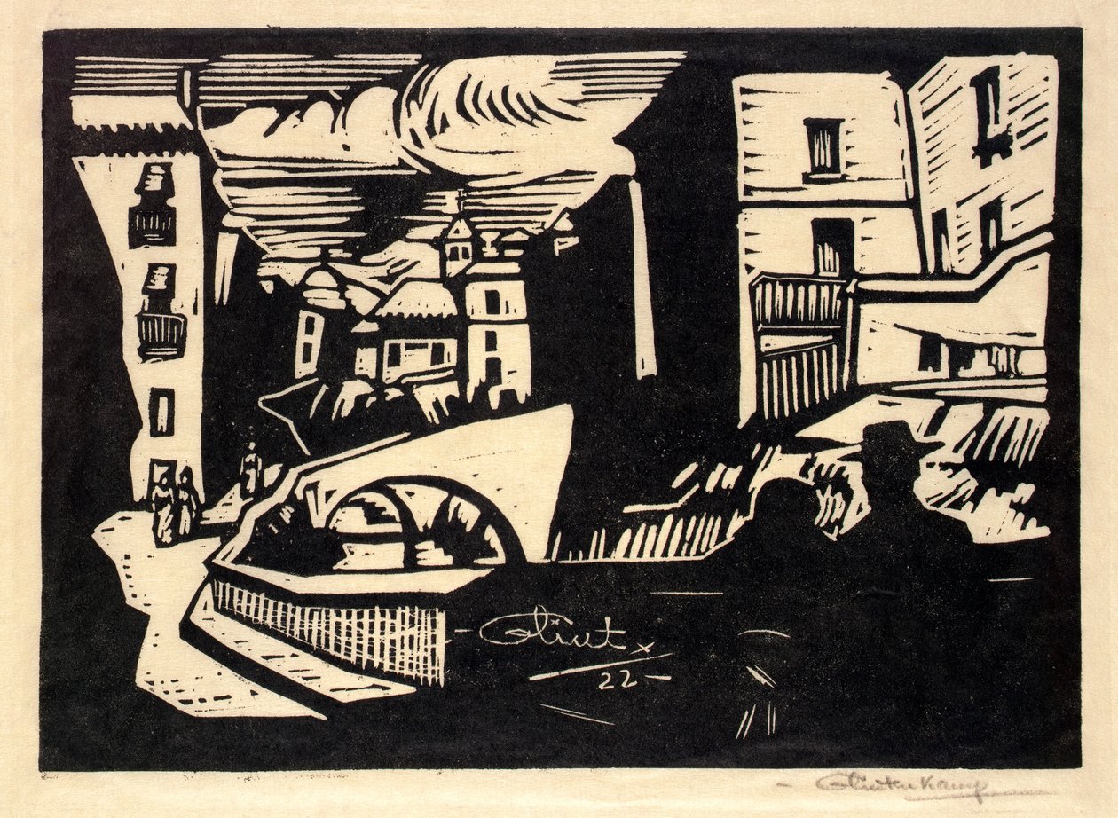 Straat, Granada door Hendrik Glintenkamp