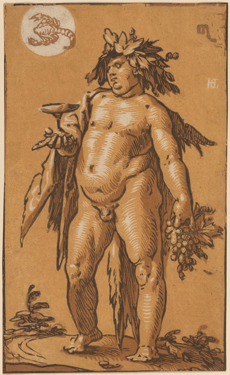 Bacchus door Hendrik Goltzius