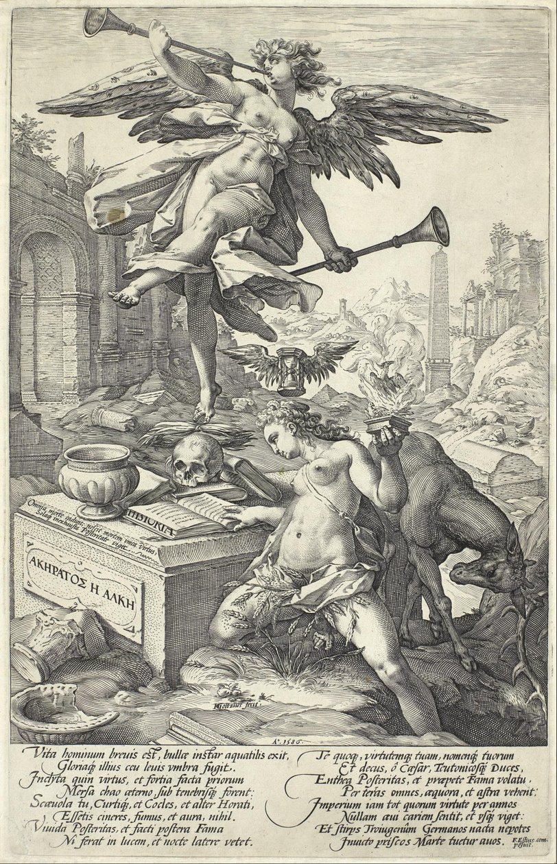 Roem en geschiedenis door Hendrik Goltzius