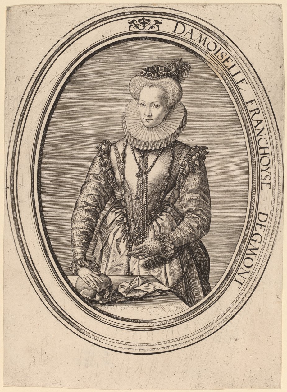 Françoise van Egmond door Hendrik Goltzius