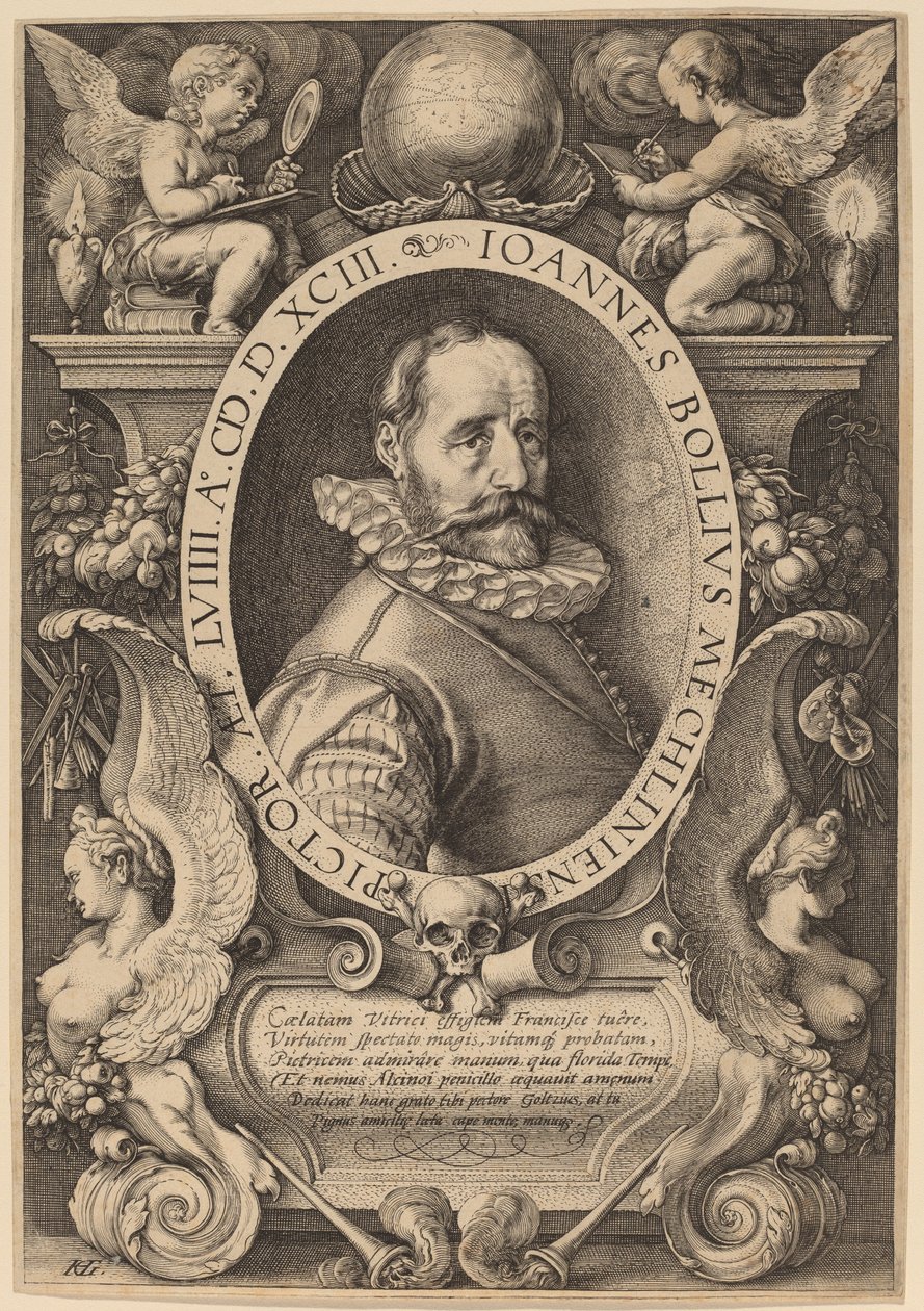 Hans Bol door Hendrik Goltzius