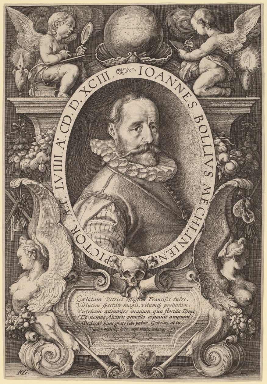 Hans Bol door Hendrik Goltzius