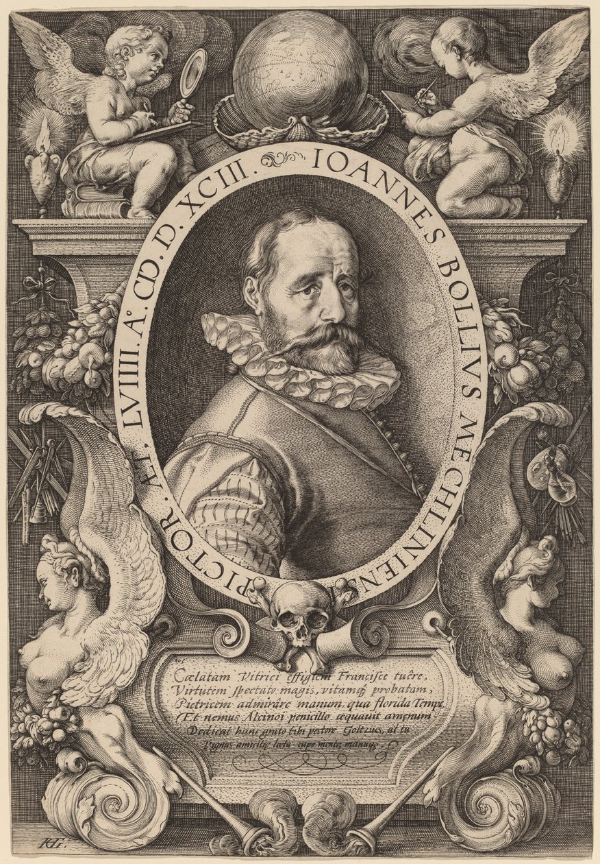 Hans Bol door Hendrik Goltzius