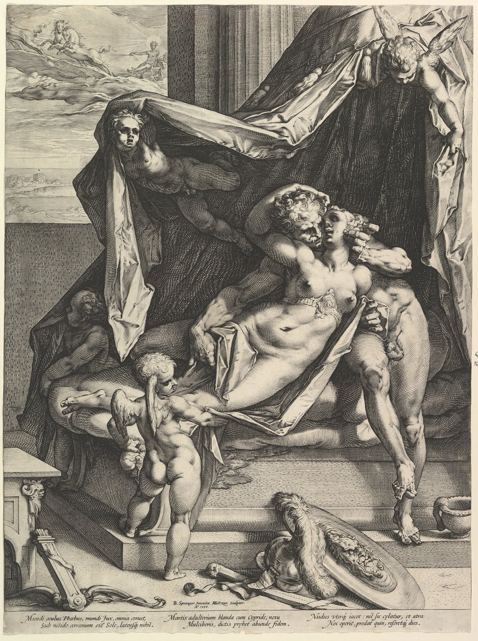 Mars en Venus door Hendrik Goltzius