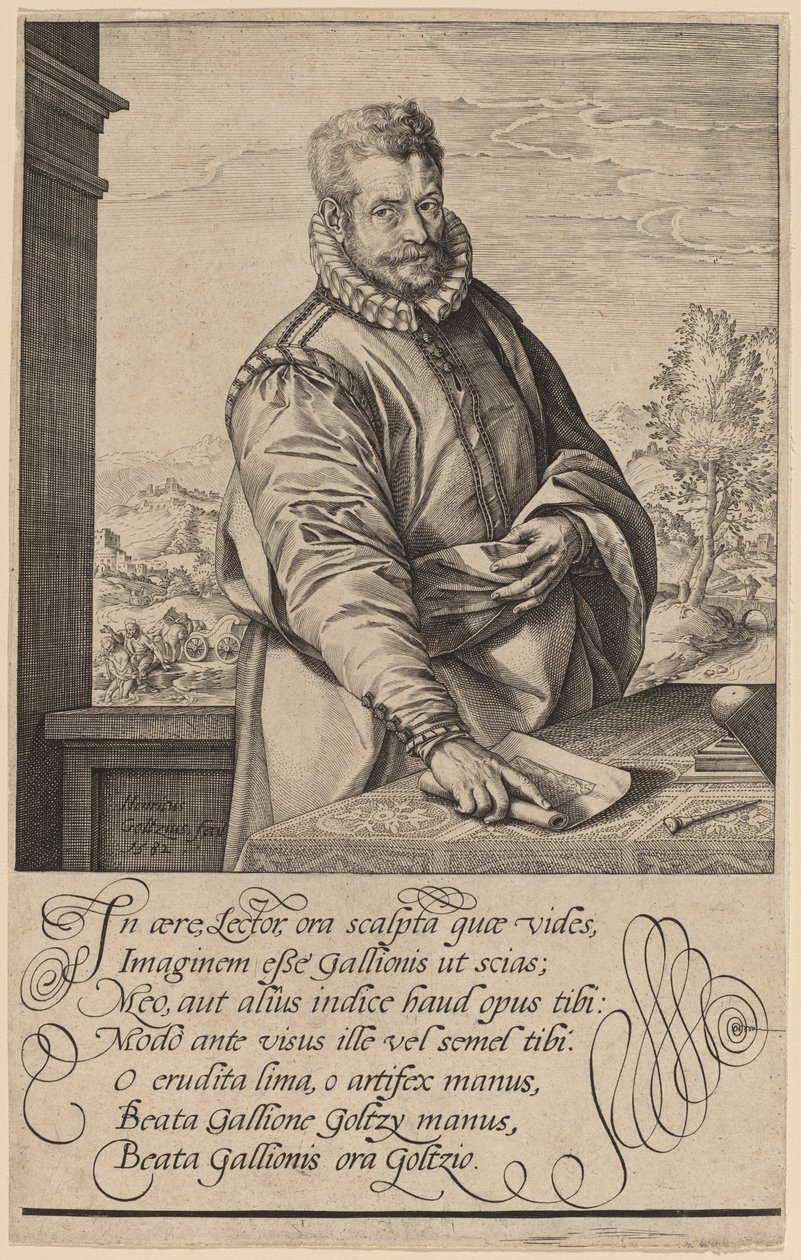 Philip Galle door Hendrik Goltzius