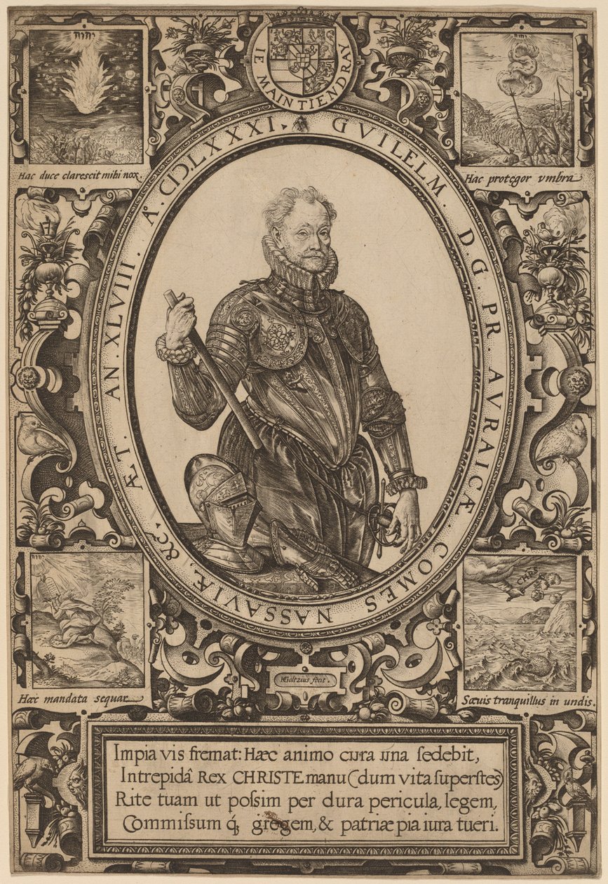 Willem, Graaf van Nassau, Prins van Oranje door Hendrik Goltzius