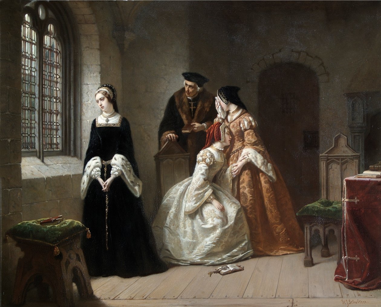 Lady Jane Grey, c.1845-1907 door Hendrik Jacobus Scholten