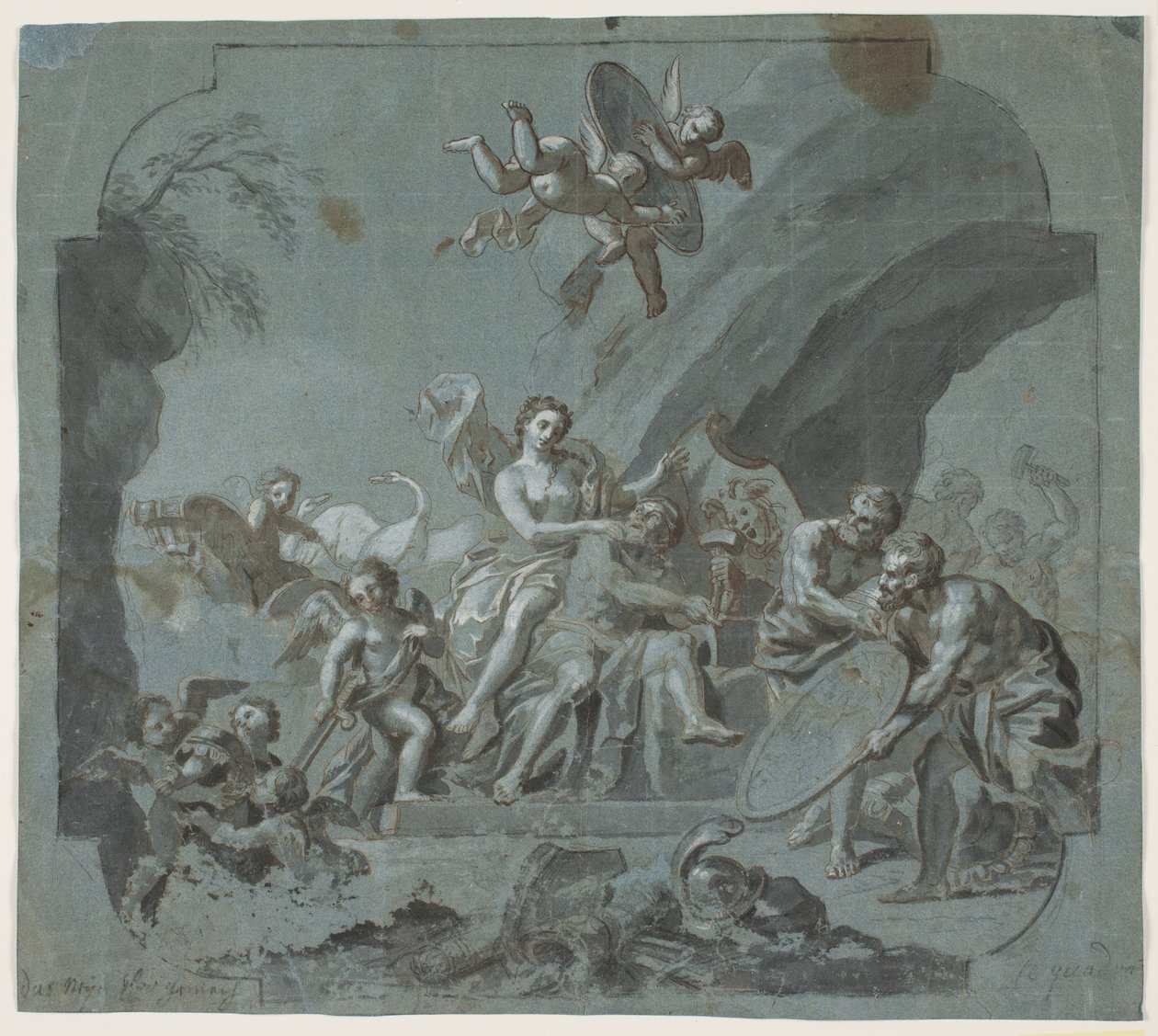 Venus en Vulcanus door Hendrik Krock