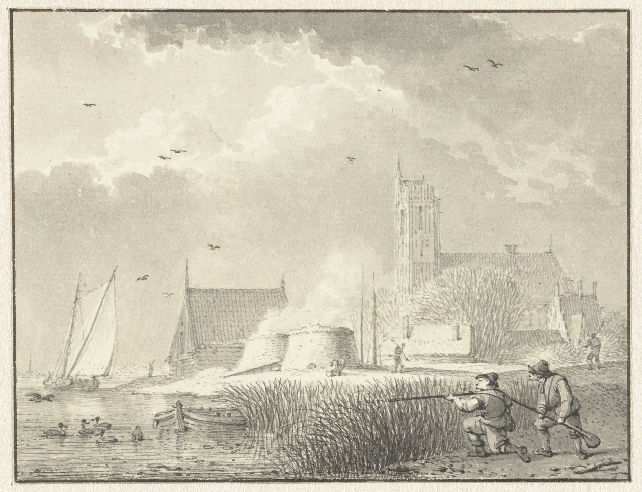 Eendenjacht door Hendrik Meijer