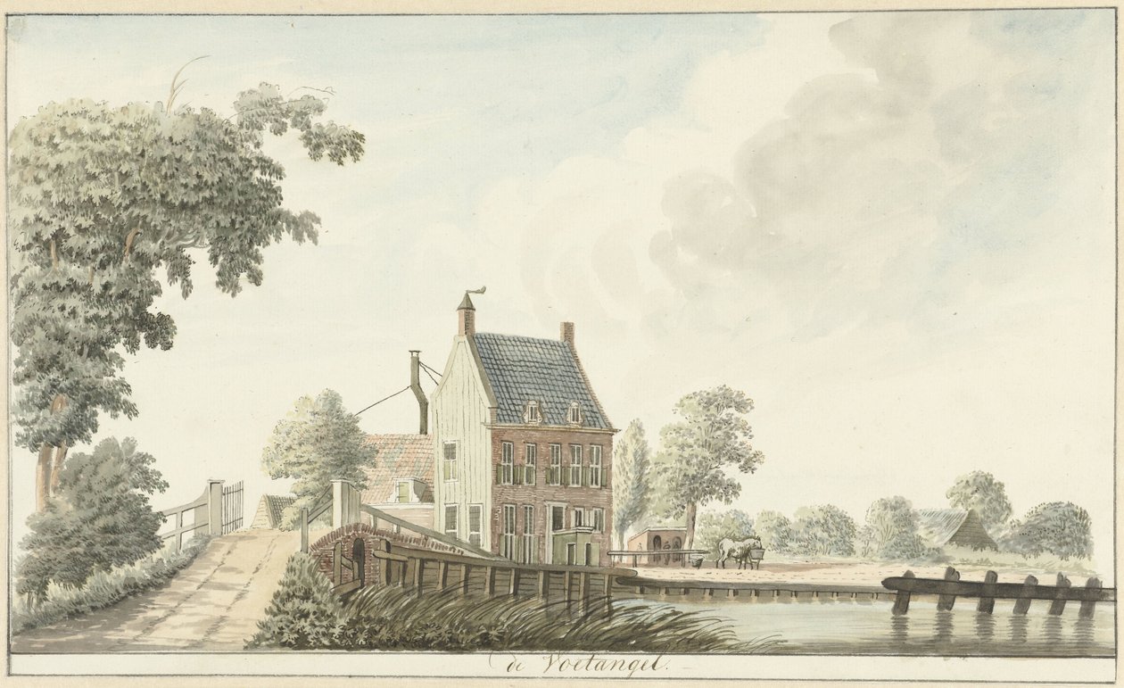 Herberg de Voetangel aan de Utrechtse trekvaart door Hendrik Tavenier