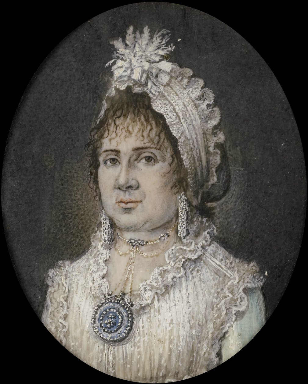 Catharina Theresia Weber (1760/61-1847). Echtgenote van Joannes Titsingh, Amsterdam door Hendrik van Overklift (possibly)
