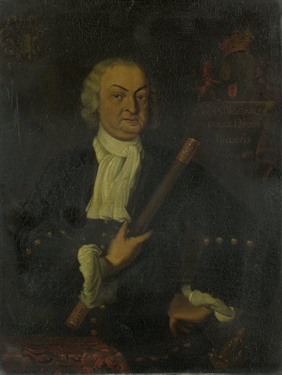 Hendrik Swaardecroon (1667-1728). Gouverneur-generaal (1718-25) door Hendrik van den Bosch (copy after)