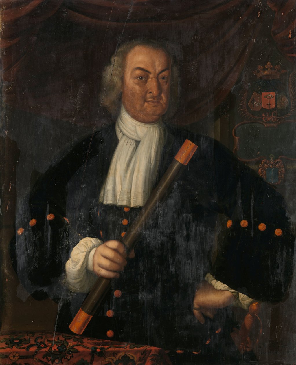 Portret van Hendrik Swaardecroon, Gouverneur-Generaal van Nederlands-Indië door Hendrik van den Bosch