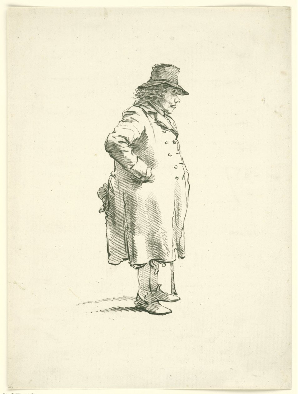 Portret van de bedelaar Hendrik Delbroeck door Hendrik van der Burgh