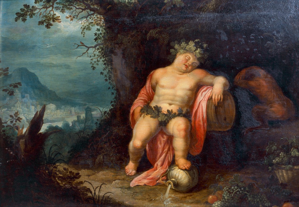 Bacchus slaapt door Hendrik van the Elder Balen
