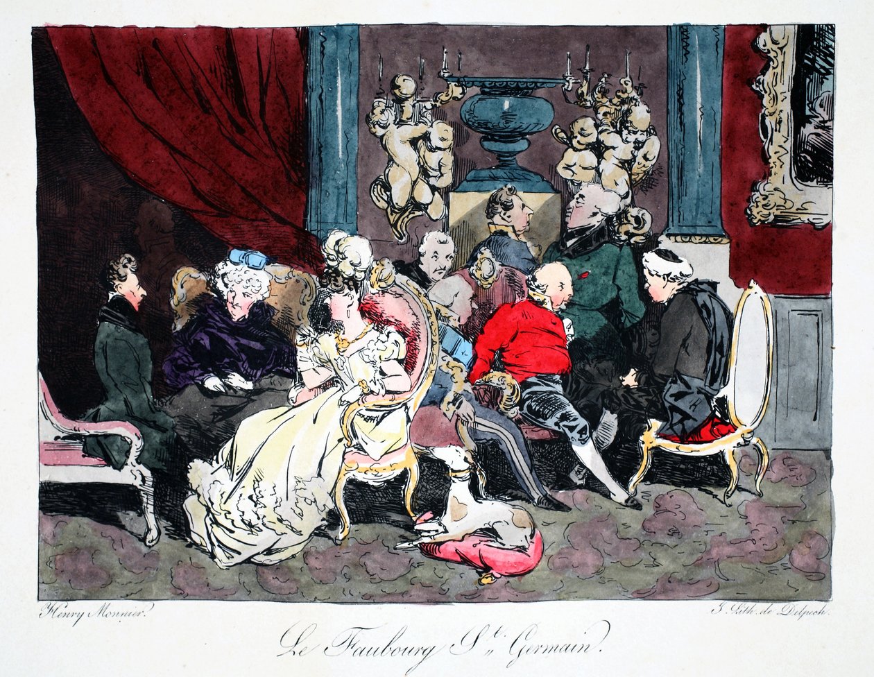 Le Faubourg St. Germain, illustratie uit 