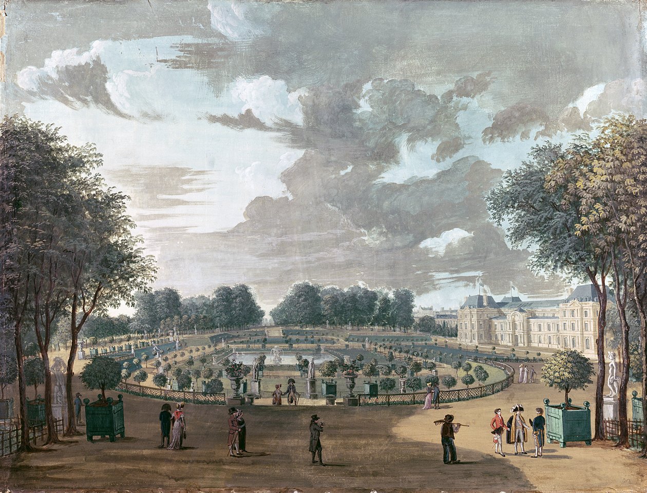 De Luxemburgse Tuinen door Henri Courvoisier-Voisin