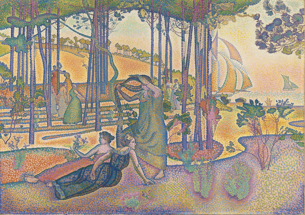 De Avondlucht door Henri-Edmond Cross