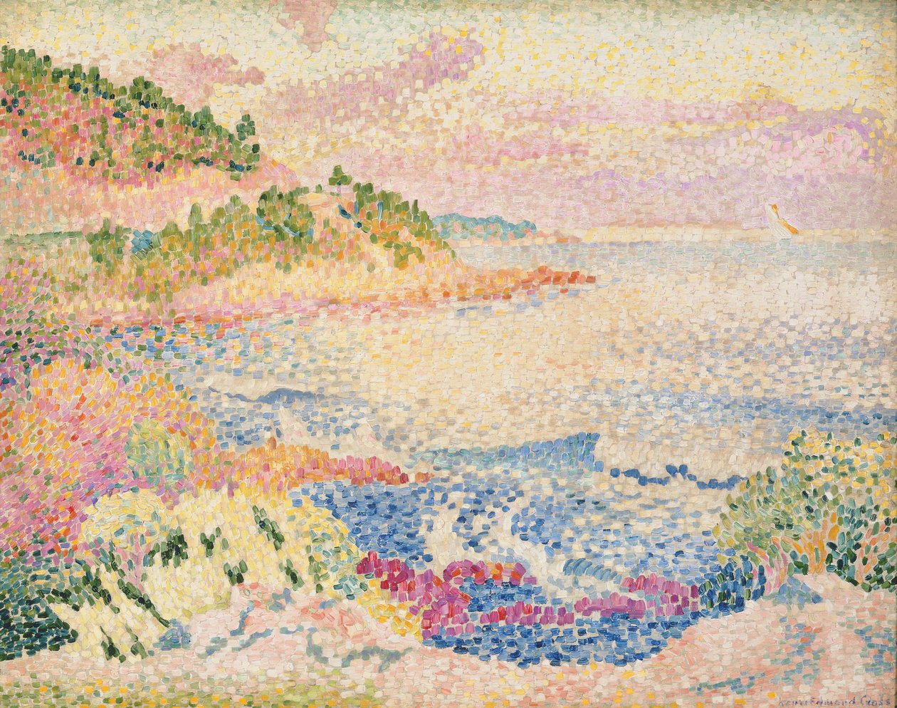 De Maures, c.1906-06 door Henri Edmond Cross