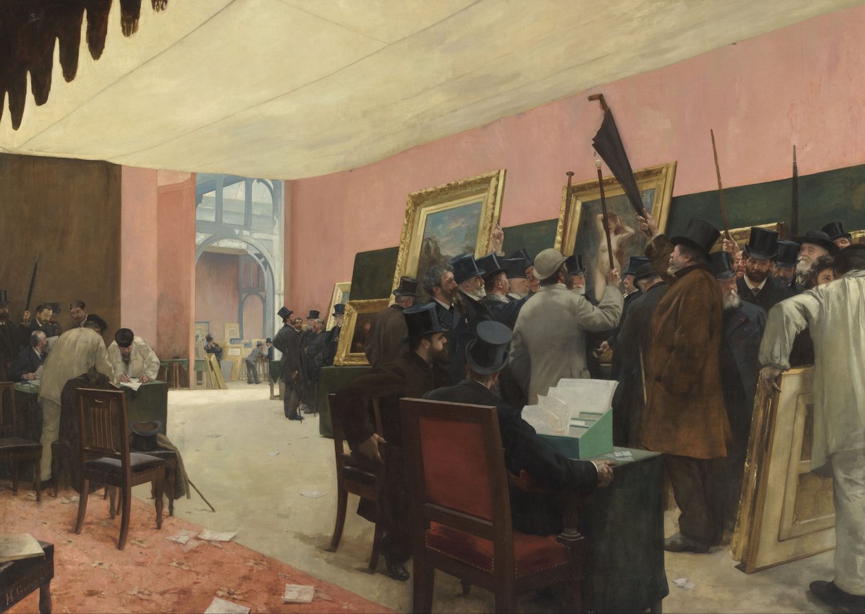 Een Sessie van de Schilderjury door Henri Gervex
