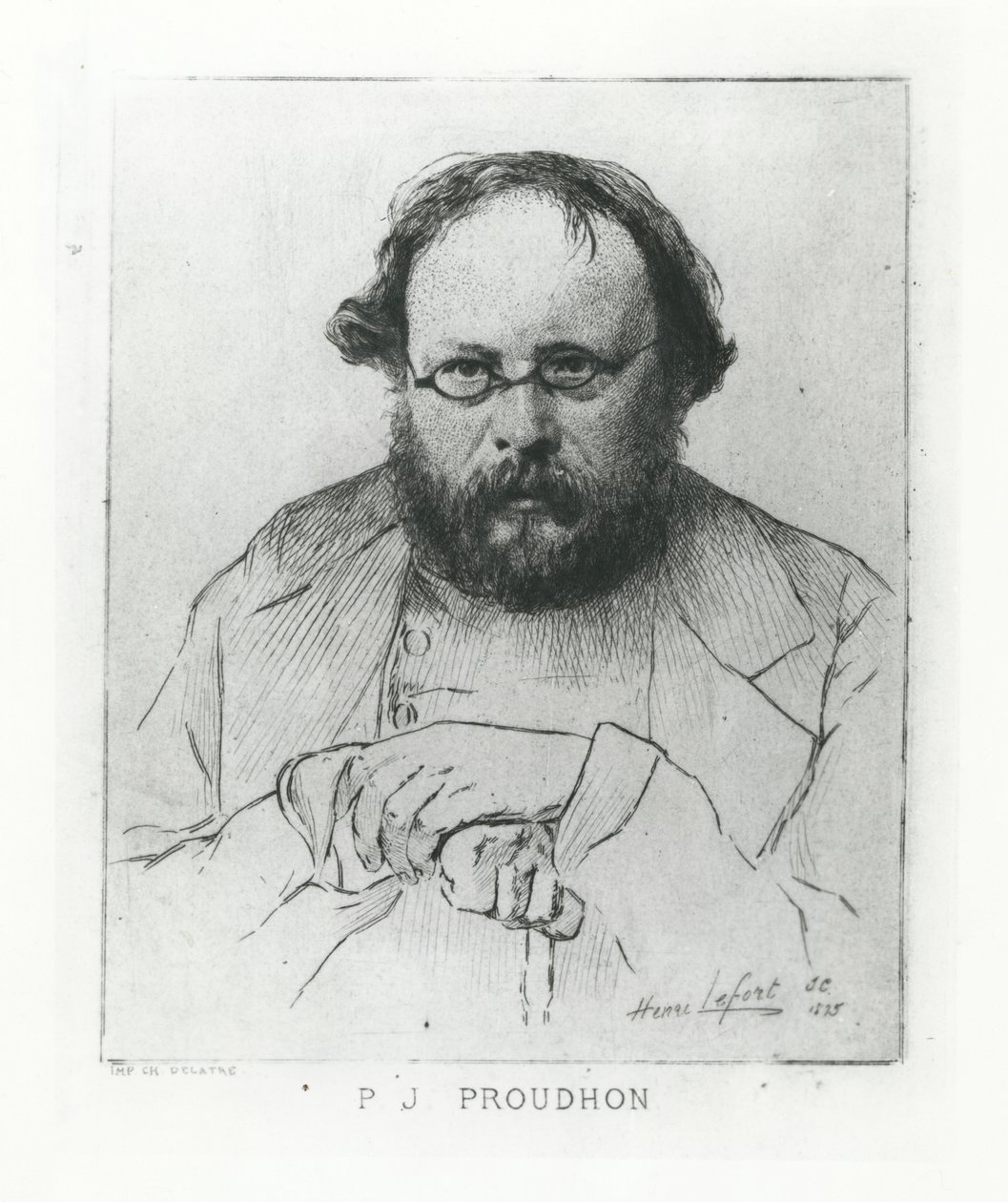 Pierre-Joseph Proudhon, 1895 door Henri Lefort