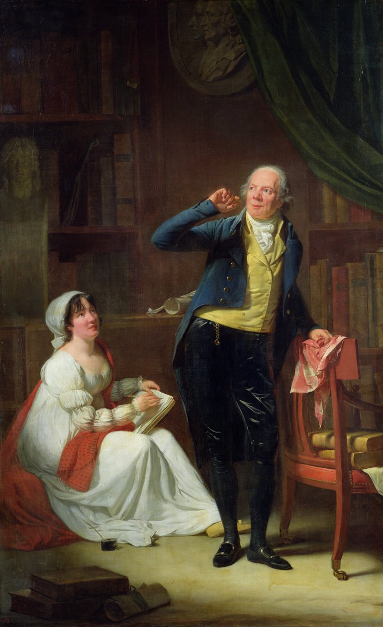 Jacques Delille en zijn vrouw door Henri-Pierre Danloux