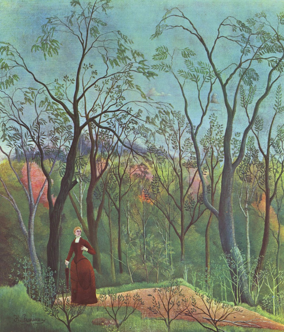 Aan de bosrand door Henri Rousseau