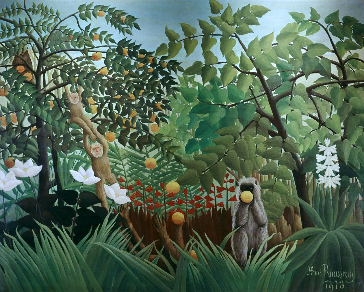 Henri Rousseau Jungle Paintings Henri Rousseau Reproduction Oil