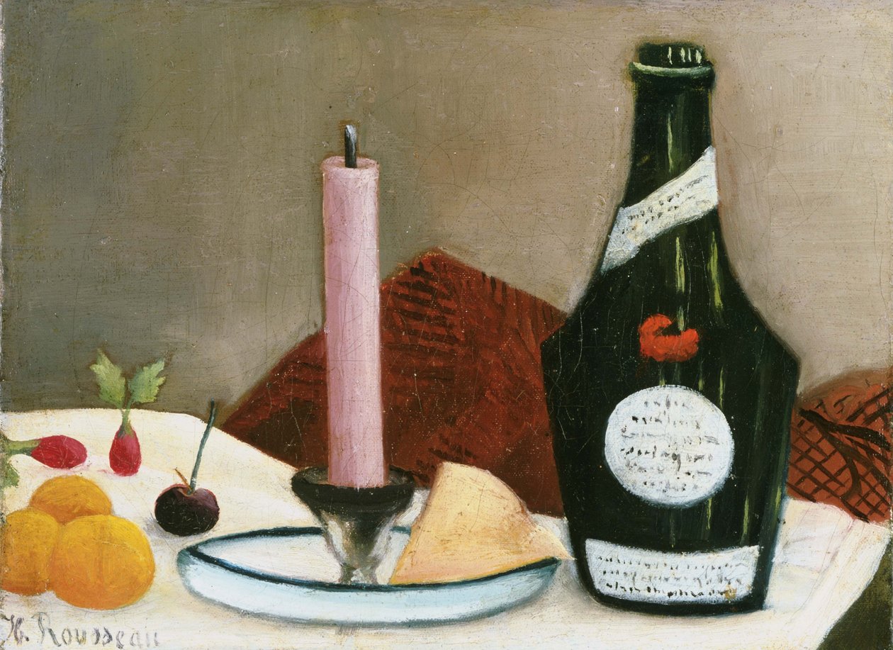 De Roze Kaars door Henri Rousseau