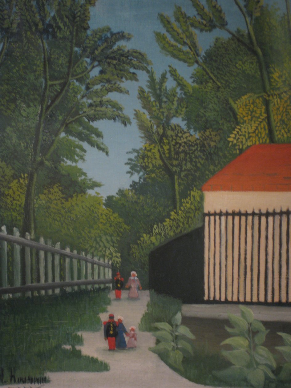 Uitzicht op Montsouris Park door Henri Rousseau