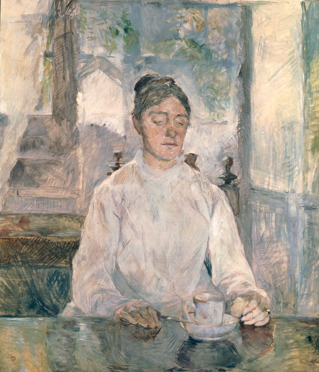Adele Tapie de Celeyran (1840-1930) Gravin van Toulouse-Lautrec-Monfa, 1881 door Henri de Toulouse Lautrec