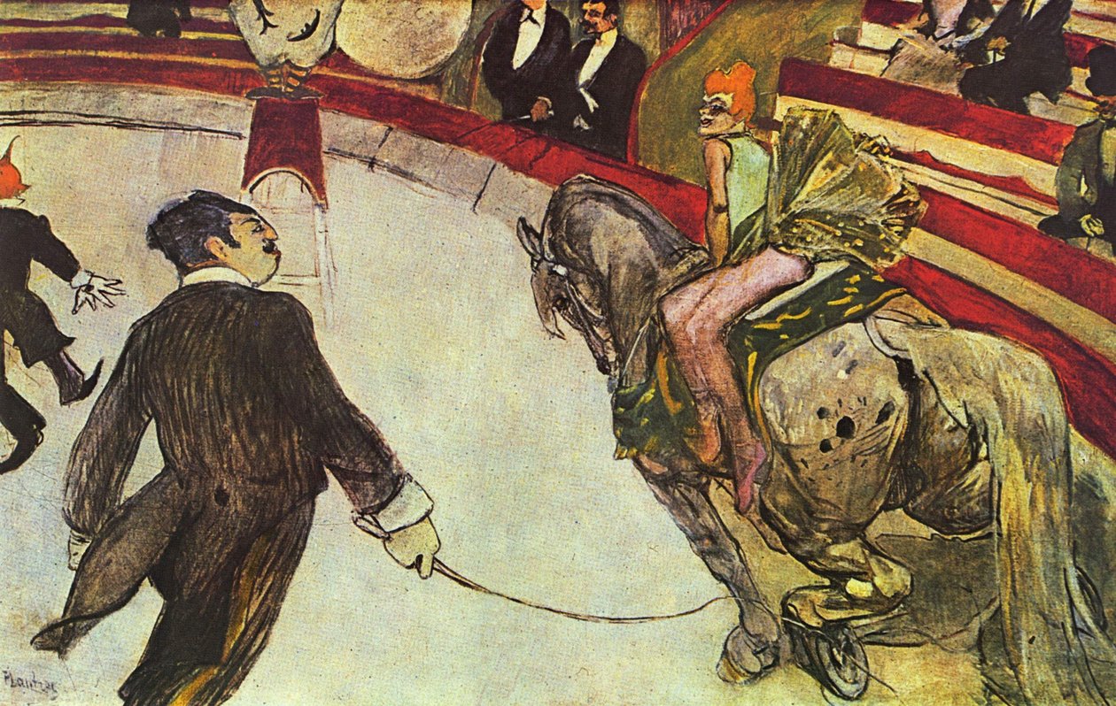 De kunstenares in het Circus Fernando door Henri de Toulouse Lautrec