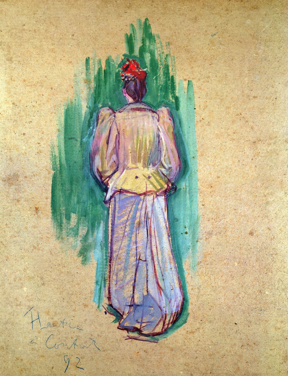 De Wandelaarster door Henri de Toulouse Lautrec