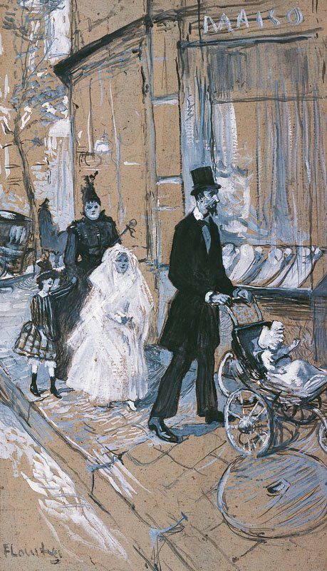 De Eerste Communie door Henri de Toulouse Lautrec