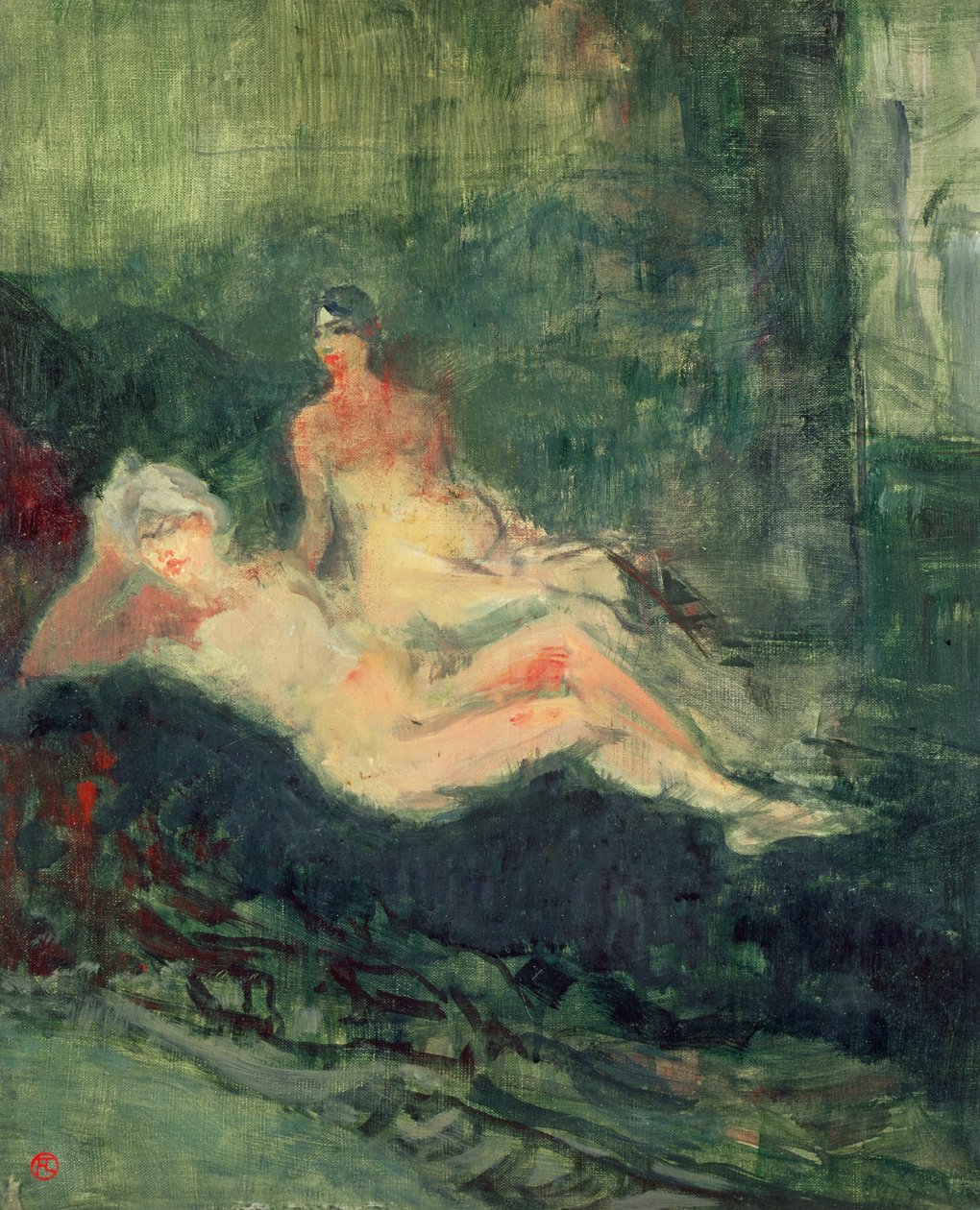 Messalina (detail) door Henri de Toulouse Lautrec