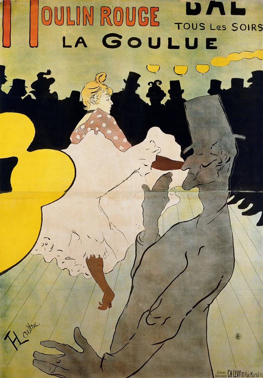 Moulin Rouge: La Goulue door Henri de Toulouse Lautrec