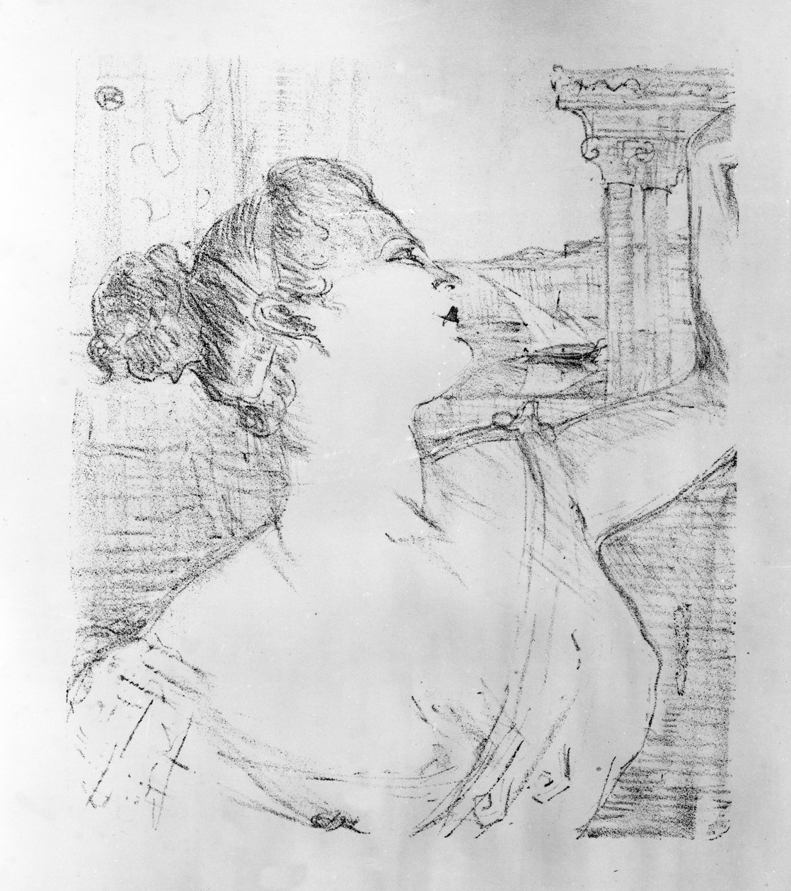 Sibyl Sanderson, 1898 door Henri de Toulouse Lautrec