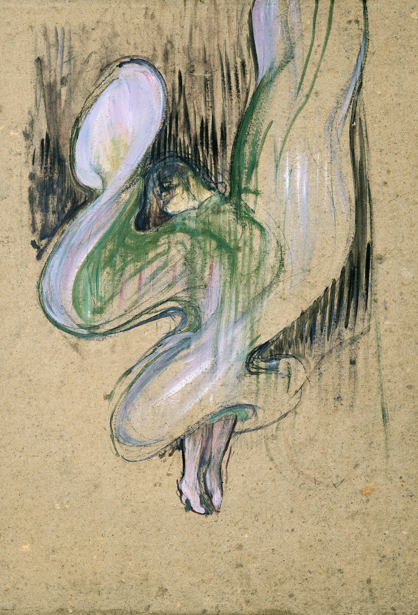 Studie voor Loie Fuller (1862-1928) in de Folies-Bergère door Henri de Toulouse Lautrec