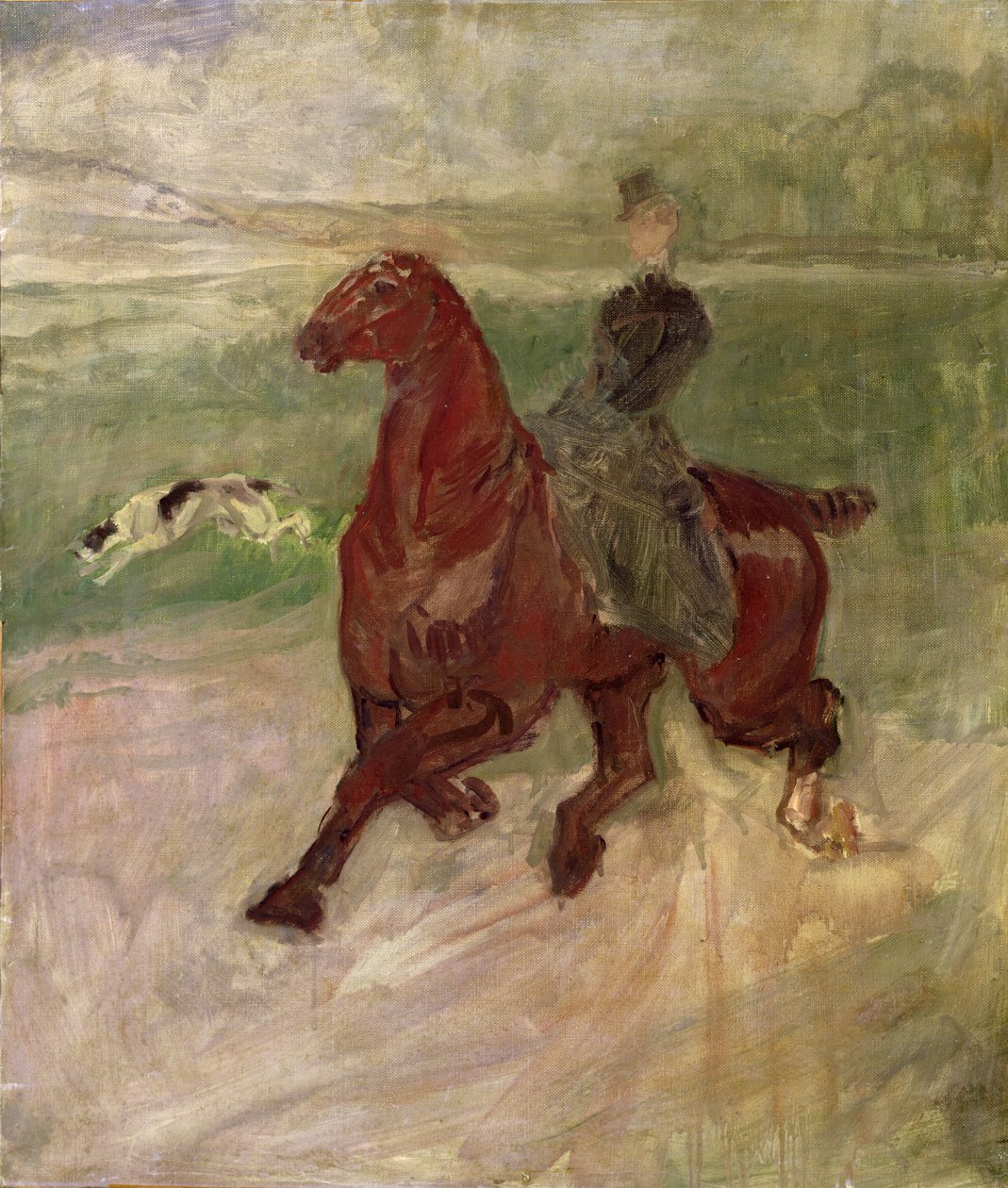 De Amazone door Henri de Toulouse Lautrec