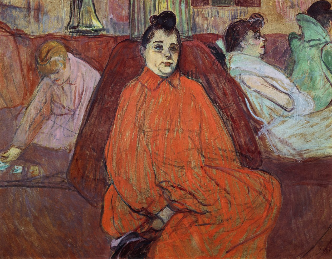 De Divan, 1893 door Henri de Toulouse Lautrec