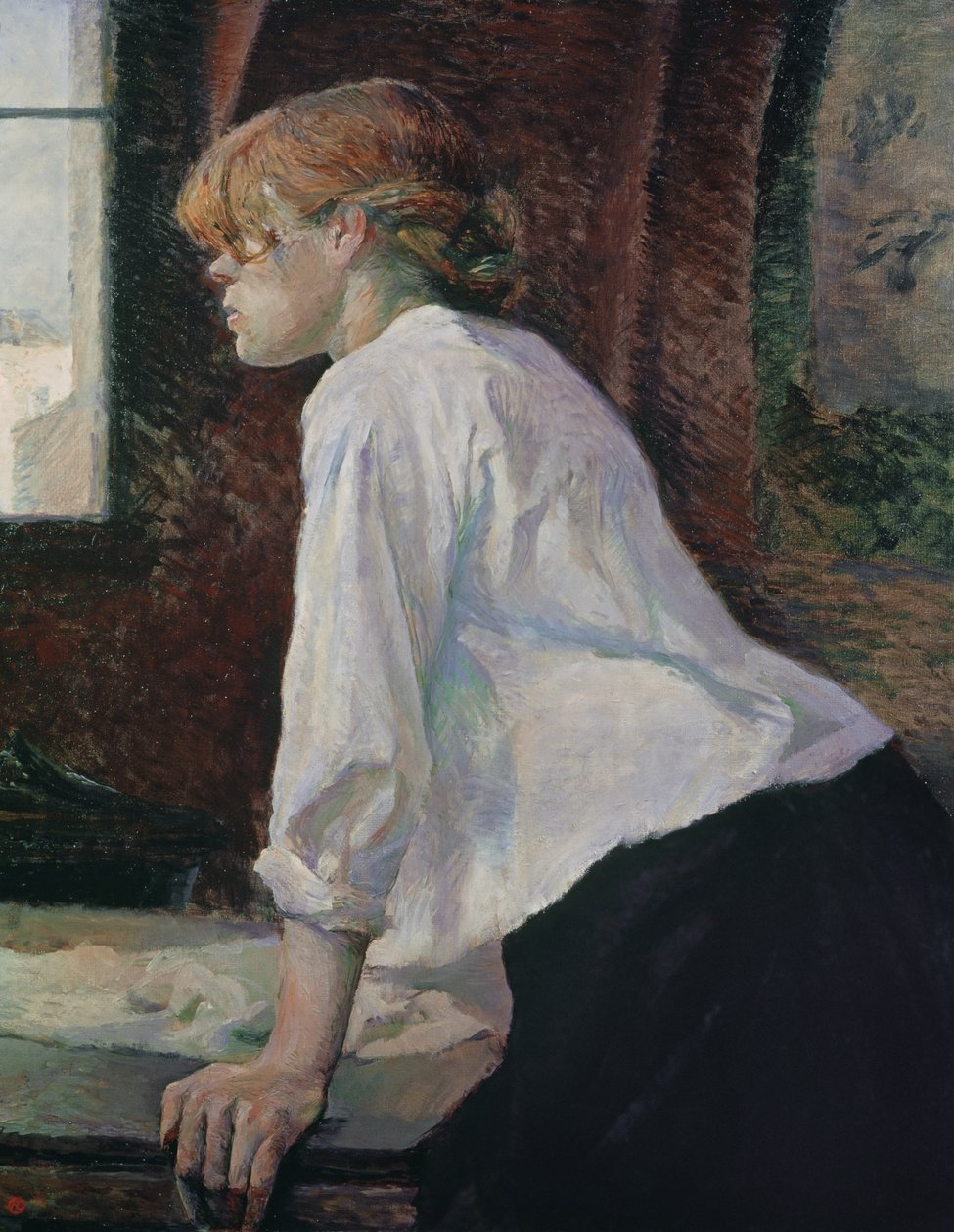 De wasvrouw door Henri de Toulouse-Lautrec
