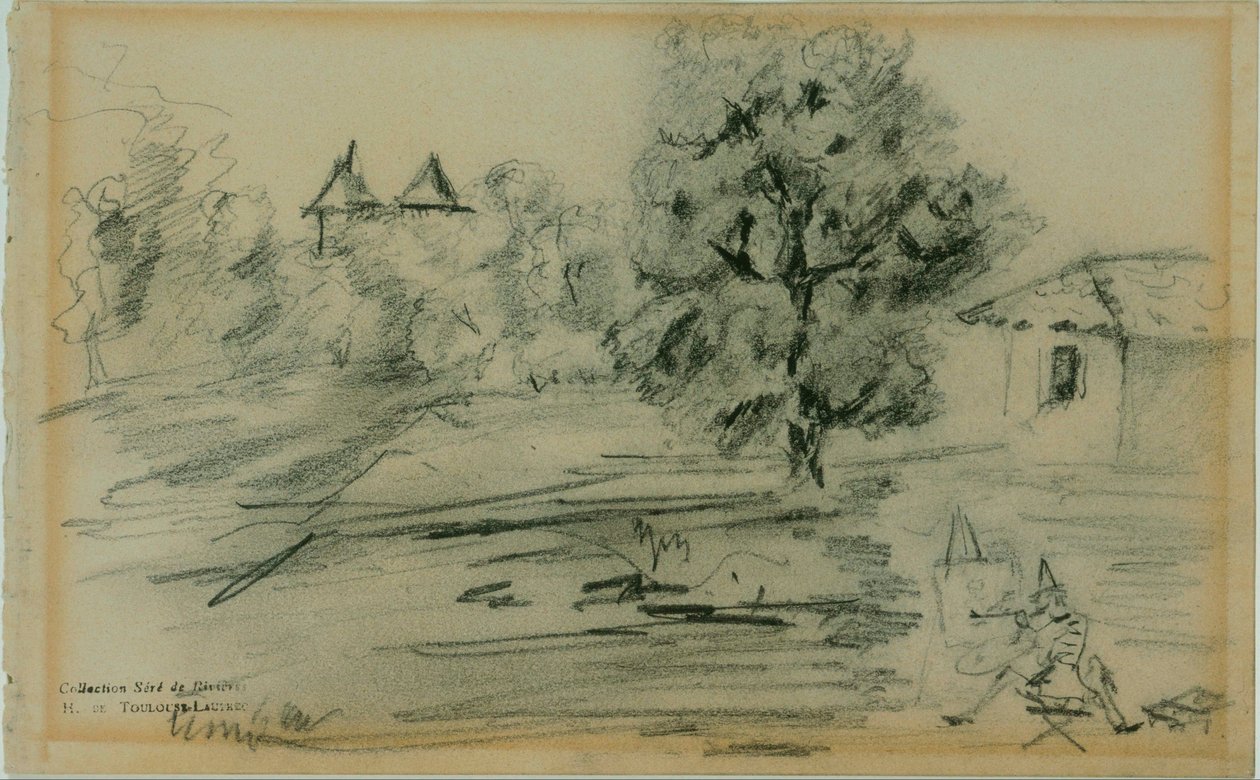 De Schilder Voor Zijn Onderwerp door Henri de Toulouse-Lautrec