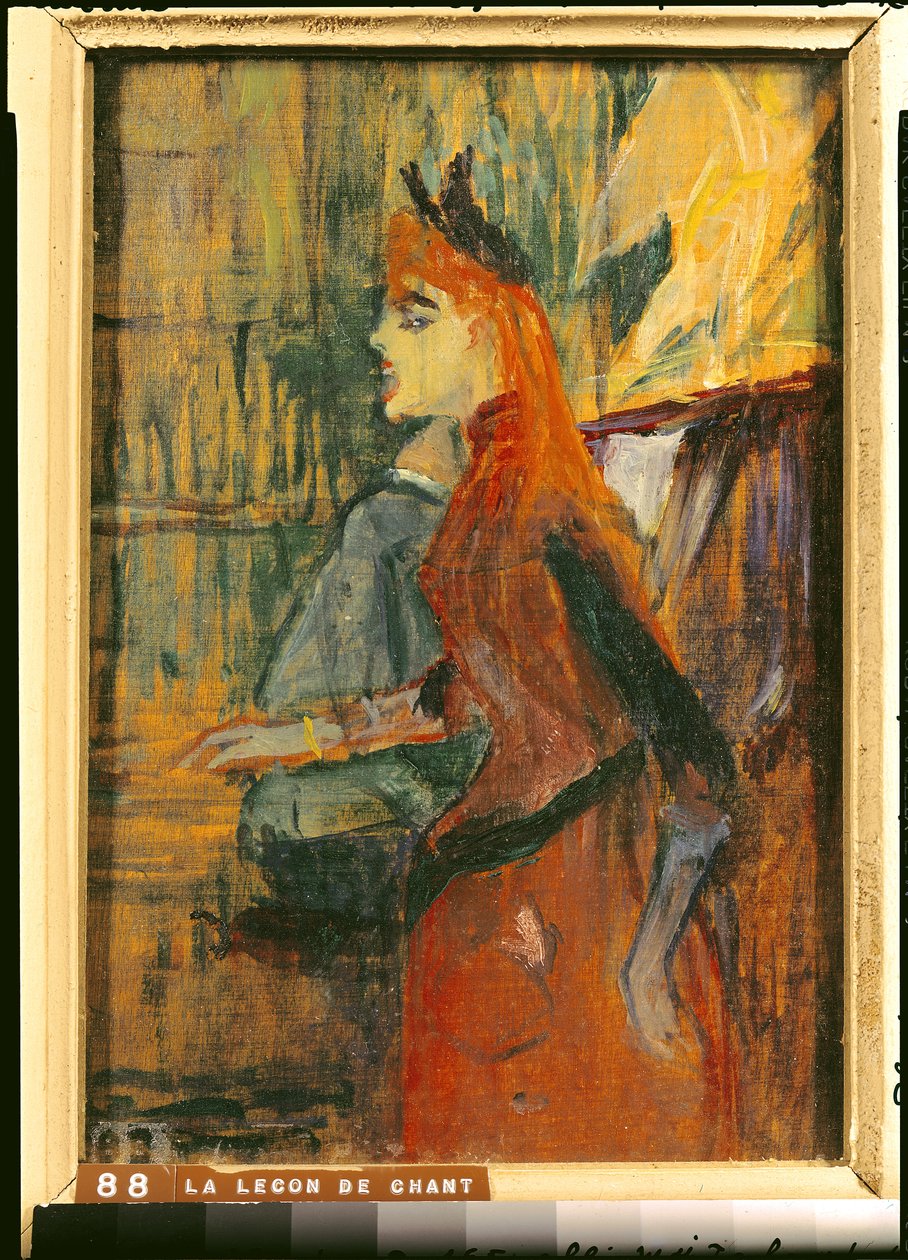 De zangles, 1882 door Henri de Toulouse Lautrec