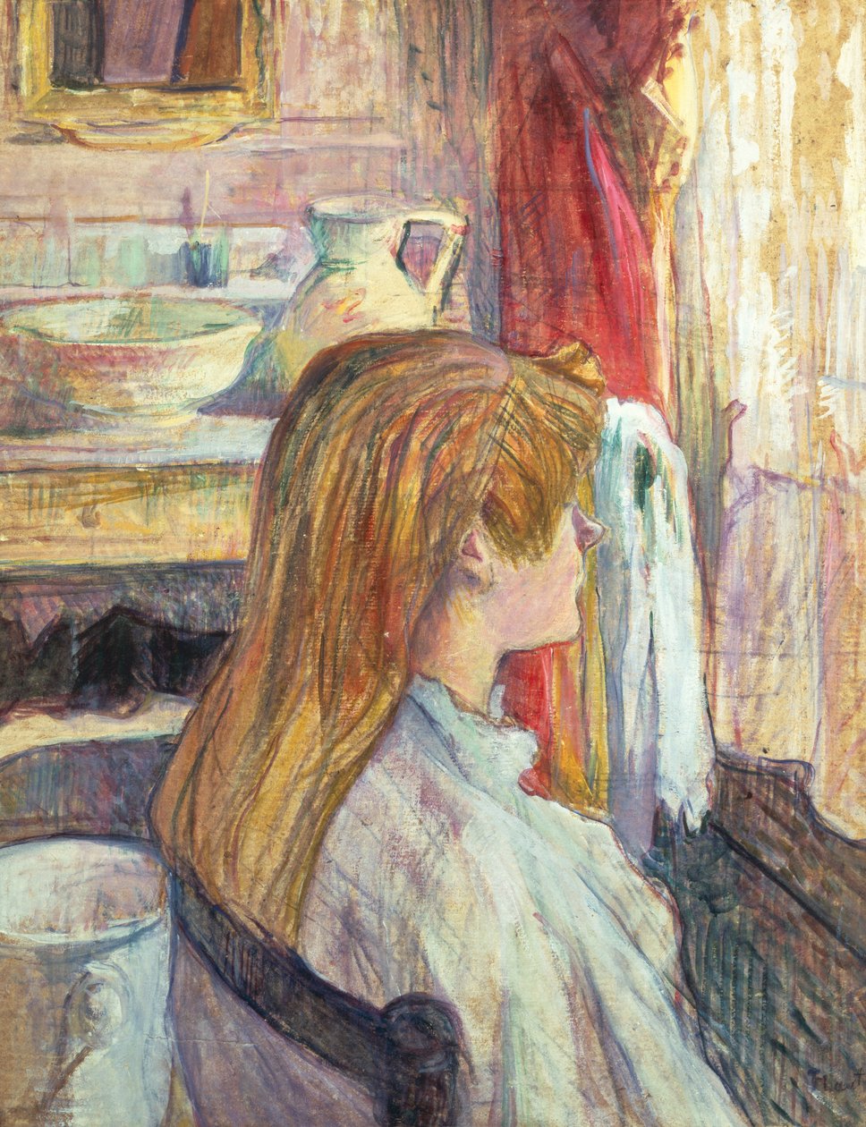 Vrouw bij het raam, 1893 door Henri de Toulouse Lautrec