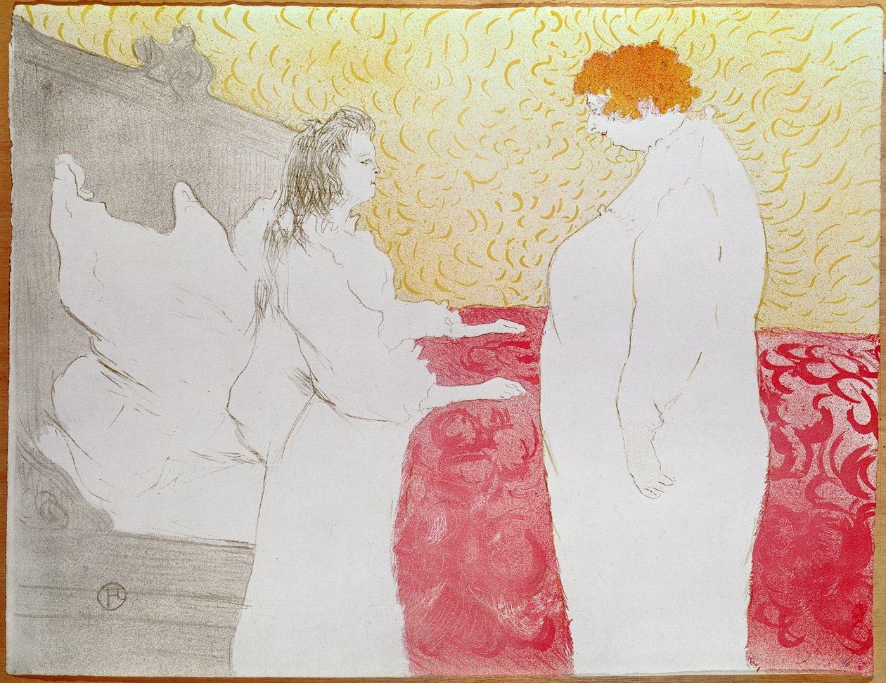 Vrouw in bed, profiel - wakker worden, 1896 door Henri de Toulouse Lautrec