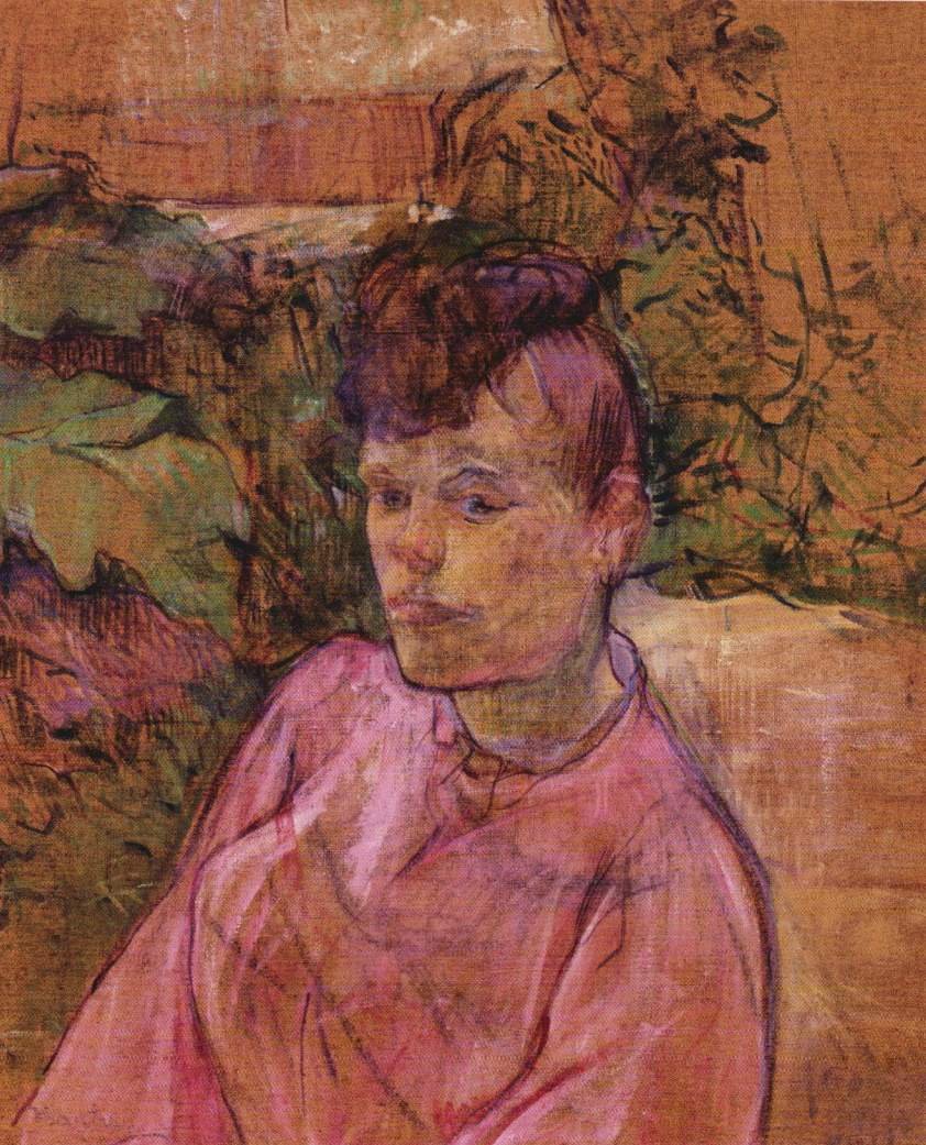 Vrouw in de tuin van Monsieur Forest door Henri de Toulouse Lautrec