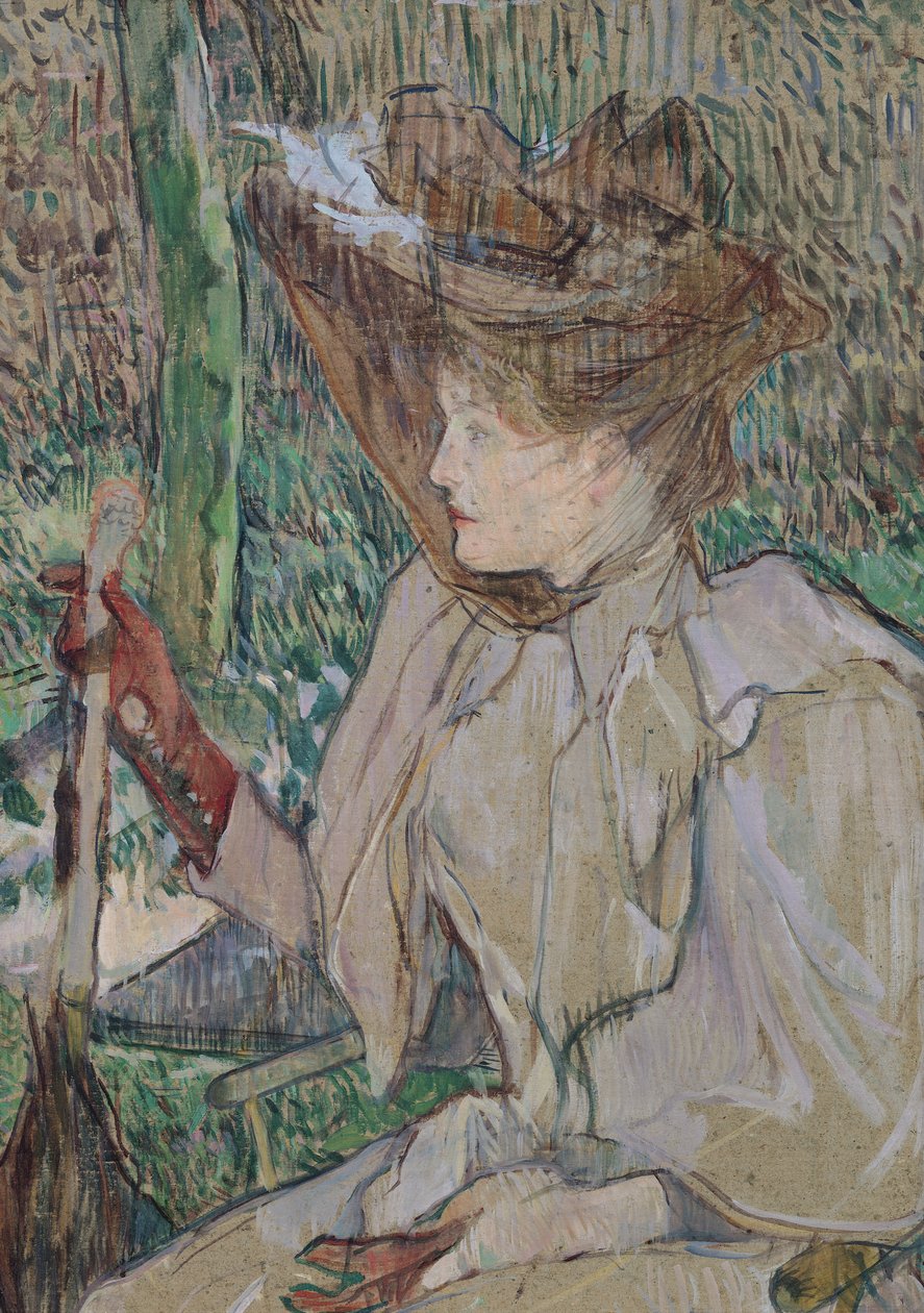 Vrouw met handschoenen, 1891 door Henri de Toulouse Lautrec