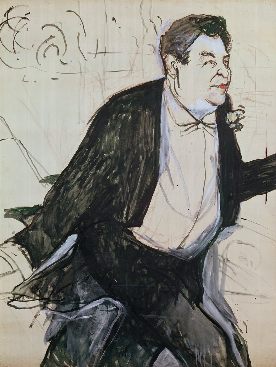Caudieux (studie voor een poster), 1893 door Henri de Toulouse Lautrec